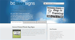 Desktop Screenshot of bclawnsigns.com
